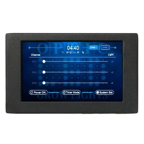 Optic LED Master Controller V2 - Touchscreen Dimmer Controls - Automated Sunrise and Sunset